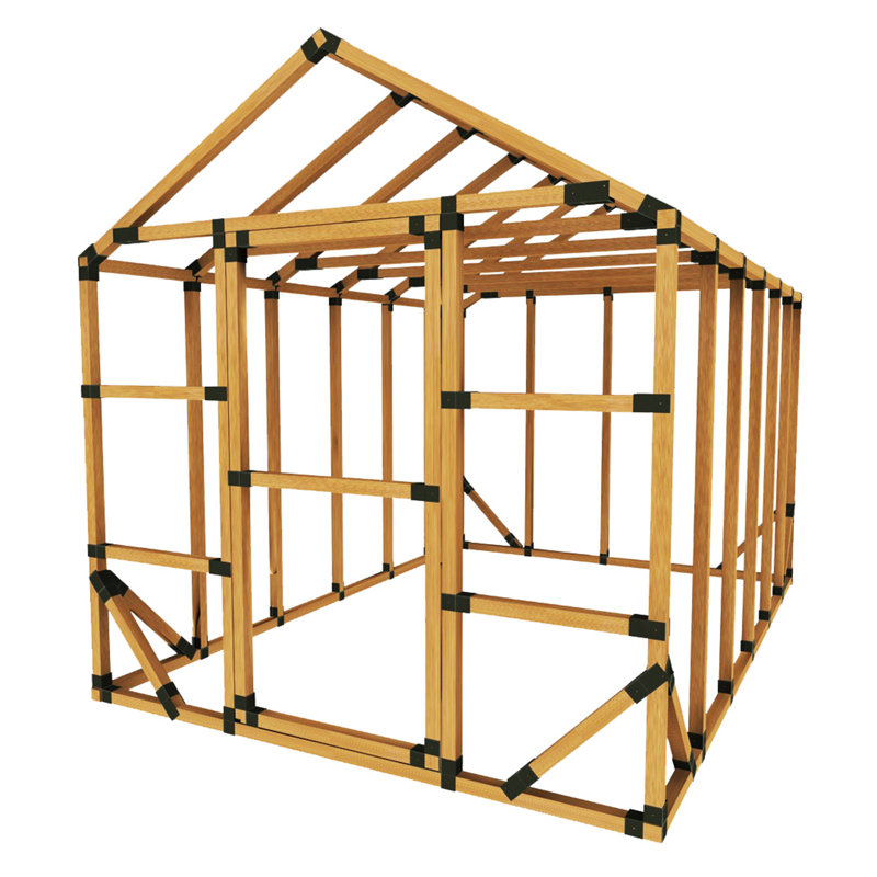 EZ Frames 8' W x 12' D DIY Storage Shed Kit & Reviews Wayfair